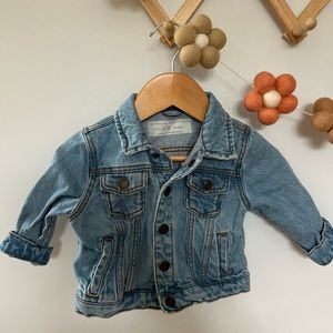 Zara baby denim jacket 9-12 mo like new